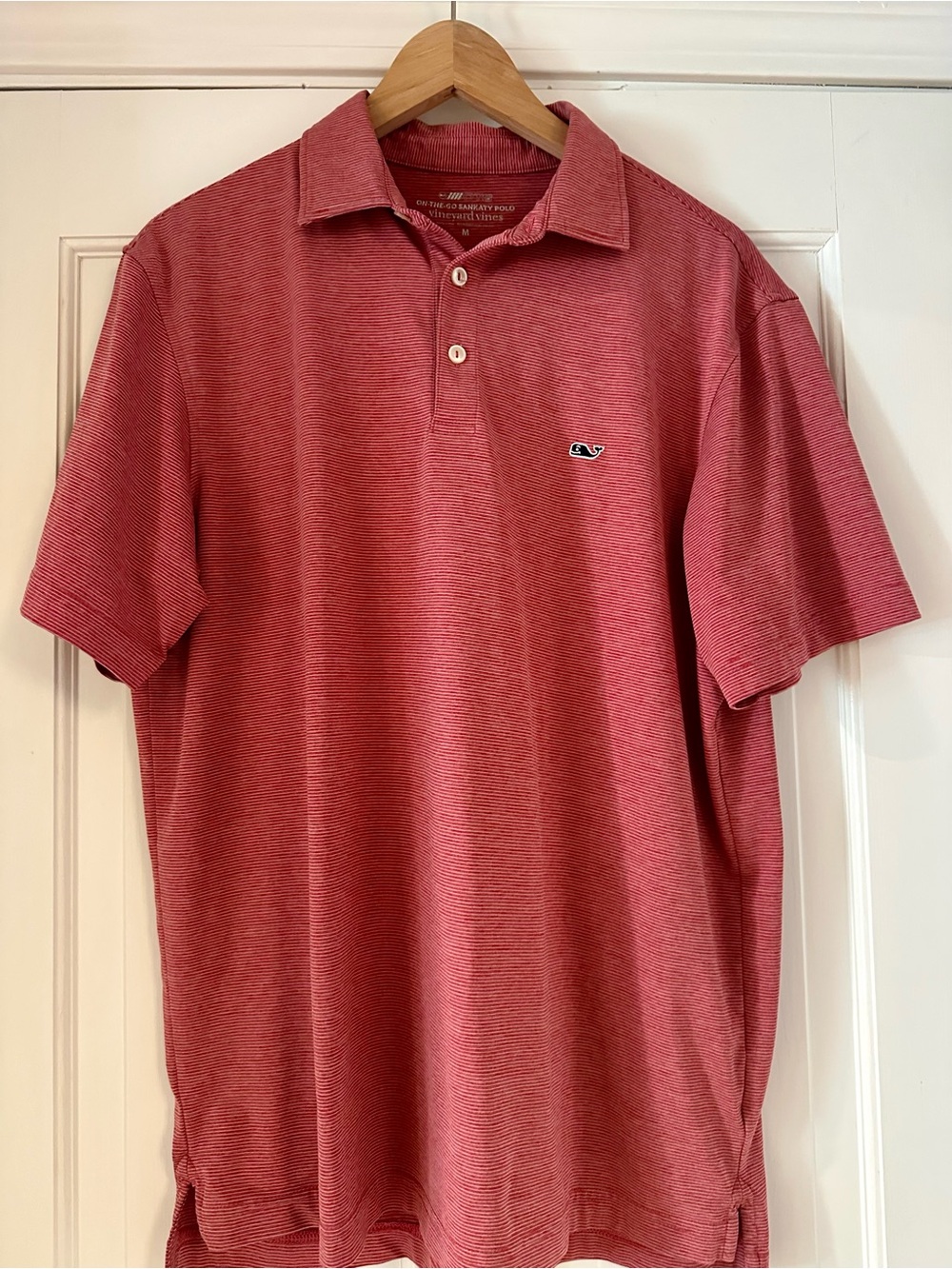 Vineyard Vines Men's Heathered Coral Polo
